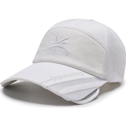 Unisex Summer Unstructured Quick Dry Hat Wide Brim Sun Protective Outdoor Mesh Sports Cap Breathable Baseball Hat Cap Sun Hat