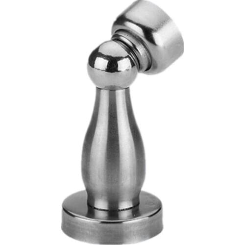 Magnetic Door Stop Stainless Steel Stopper Holder Cabinet Catch Fitting With Screws For Family Home Furniture Hardware