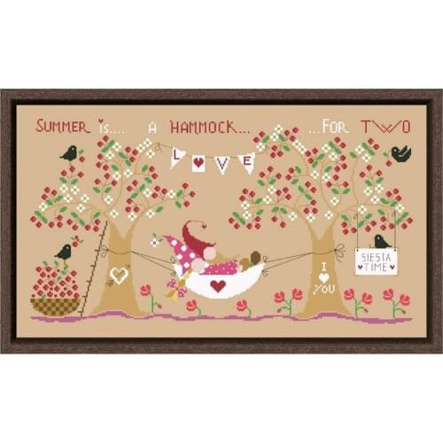 Dwarfs love shaker cross stitch kit cartoon aida fabric 18ct 14ct 11ct flaxen linen cotton thread embroidery kits DIY craft set