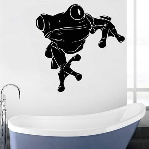 Frog Wall Stickers Amphibians Animal Vinyl Decals Kids Room Decoration Bathroom Stickers Boys Bedroom Decor Frogs Art Mural