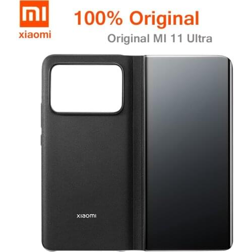 Original Xiaomi mi 11 Ultra case PU Leather View window Flip Cover For capa Xiaomi 11Ultra Mi11 Ultra case luxury Funda