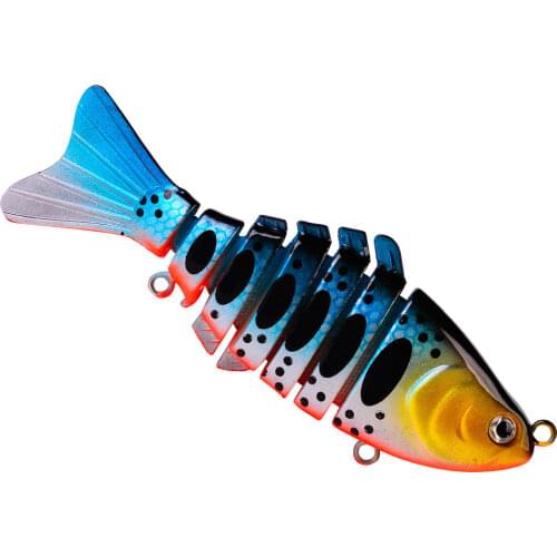 Jointed Lure Black minnow fishing bait 95mm 15g Sinking Swimbait Wobblers Crankbait Hard Artificial Tackle Lure