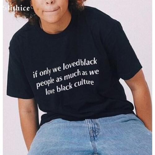 Slithice Hipster T-shirts for women Summer Cotton tshirt top Black White Streetwear Leisure lady t shirt