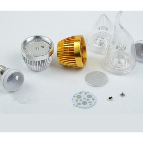 LED Candle Light 5*3w E14 LED Spotlight bulb screw LED Chandelier Candle Lighting E27 12W Shell Suite Accessories Energy Saving