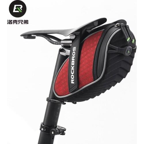 ROCKBROS Bicycle bag tail bag seat tube bag high-capacity highway mountain bike riding back seat baoyuanye