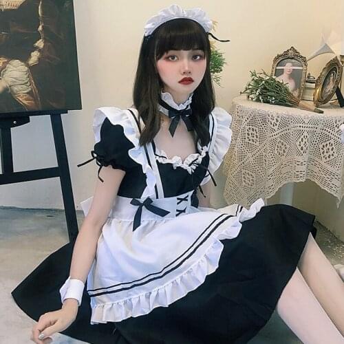 Victorian Medieval Gothic Lolita Maid Dress Women Retro Temperament Tea Party Sweet Lolitas Cosplay Gothic Vintage Kawaii Dress