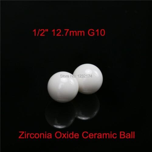 1/2"12.7mm Zirconia Ceramic Ball used for valve ball/bearingZrO2 G10 12.7mm ceramic ball