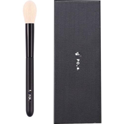1 pc #18 Pro white Goat hair Makeup brushes Face contour Highlighter Make up brush Shadow detail Boutique black handle with box