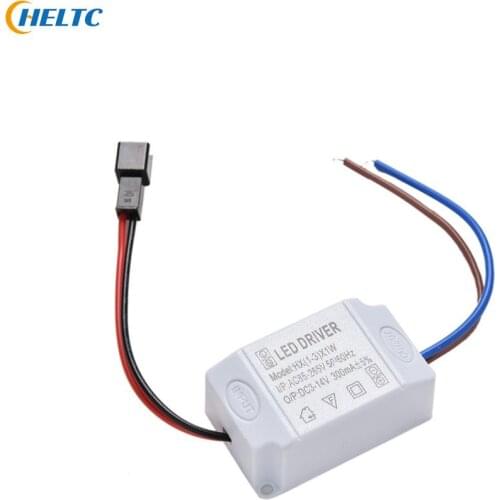1Pc 3X1W Simple AC 85V-265V To DC 2V-12V 300mA Electronic LED Strip Driver Transformer LED Power Supply Driver Adapter