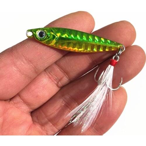 Hot Sale 1 Pieces10g 4.5cmMetal Lure Fishing Spoon Freshwater Fishing Hard LureSliceJigBait Spoon Fishing Tackle Metal Jigging
