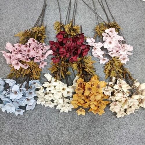 10Pcs Fake Long Stem Daffodil (6 heads/bunch) 30.71" Simulation Narcissus Pseudonarcissus L. for Home Wedding Artificial Flowers