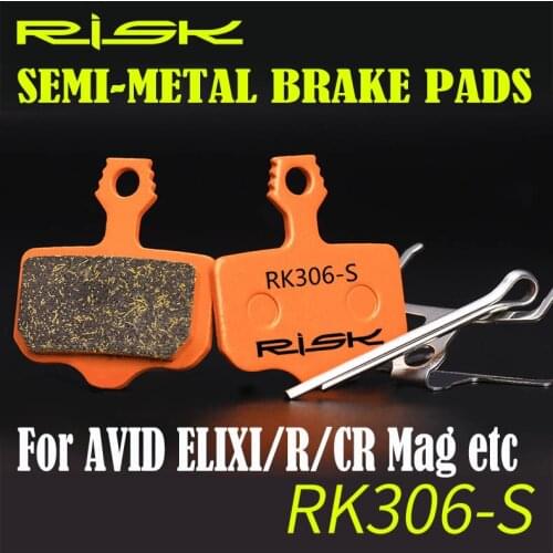 2 PAIRS SEMI METALLIC BICYCLE DISC BRAKE PADS suit For AVID ELIXI/R/CR Mag /1/3/5/7/9/XO/XX Brake Set FREE SHIPPING
