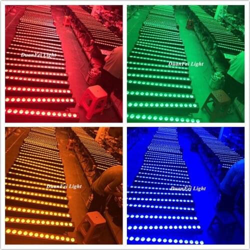 20 pieces led uplighting wash bar indoor stage washer led rgbwa uv flood long light pixel bar led 18x18w