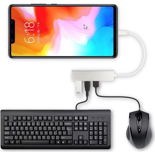 Type-C HUB Aluminiu Alloy USB-C Adapter USB 3.0 Port SD Card Reader For Samsung Galaxy S9/S8 s8+ Huawei Mate 10 20 /P20 Pro case