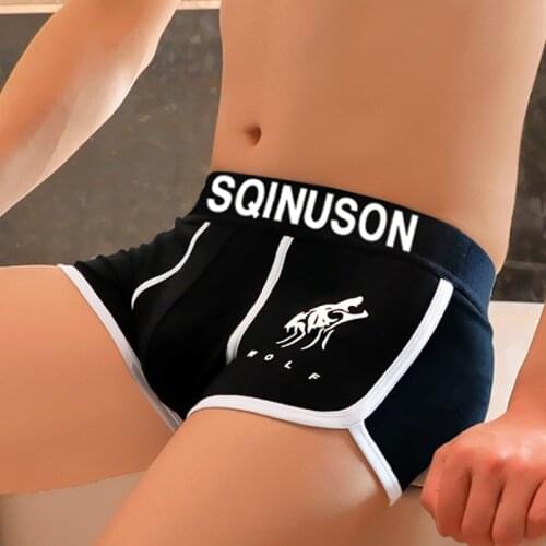 Men Underwear boxer cotton Cuecas Boxers Mens boxer shorts Underwear sexy U convex pouch Man breathable Mens panties