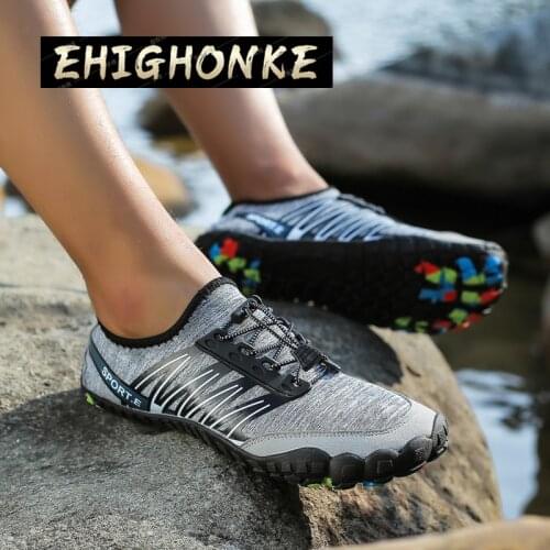 Mens new water ladies five-toed swimming sports shoes barefoot wading shoes beach hiking shoes breathable quick-drying shoes y7