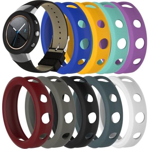 EiEuuk Soft Silicone Shock-proof and Shatter-resistant Sleeve Band Cover Protective Case Pouch for ASUS ZENWATCH 3
