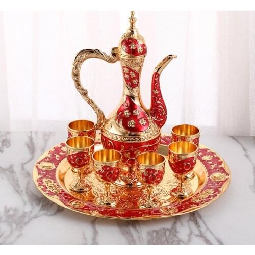 European trumpet wine tray pattern wine dispenser household wedding festive supplies wine utensils