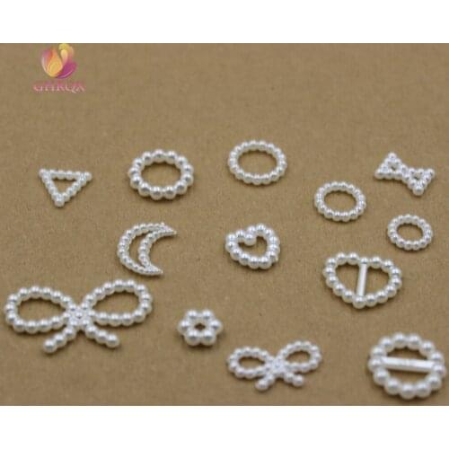 New arriver ABS Shaped imitation beads pearl patch Jewelry DIY making earring makeing Jewelry fittings