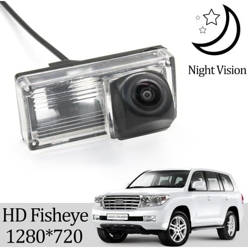 Owtosin HD Fisheye 720P Rear View Camera For Toyota Land Cruiser 200 LC200 2008 2009 2010 2011 2012 2013 2014 Car Backup Monitor