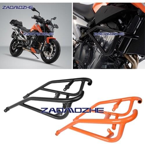 Motorcycle Duke 790 Engine Guard Bumper Crash Bar Protector Orange Black for KTM 790 Duke 2018 2019 Duke790 790Duke Accessories