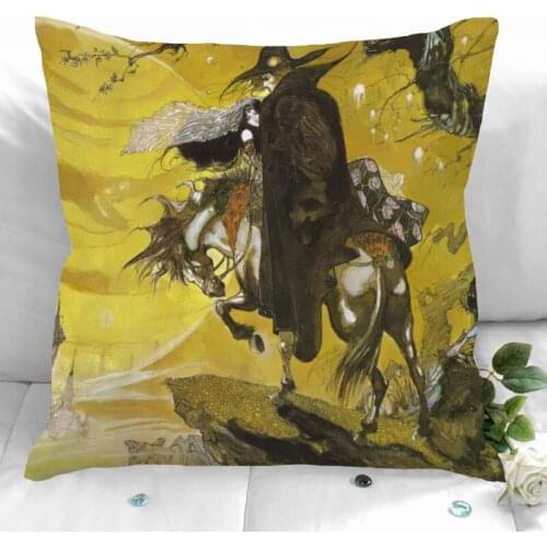 Vampire Hunter D Pillow Cover Bedroom Home Office Decorative Pillowcase Square Zipper Pillow Cases Satin Soft