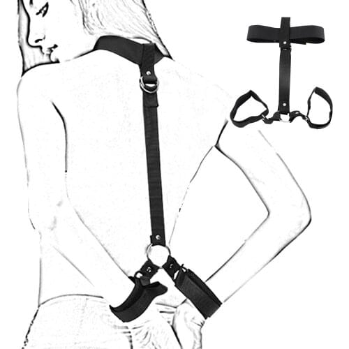 Neck Collar Fetish Handcuff BDSM Bondage Adult Game Hen Night Party Accessories Slave Restraint Sex Toy For Women Men Hand Cuffs