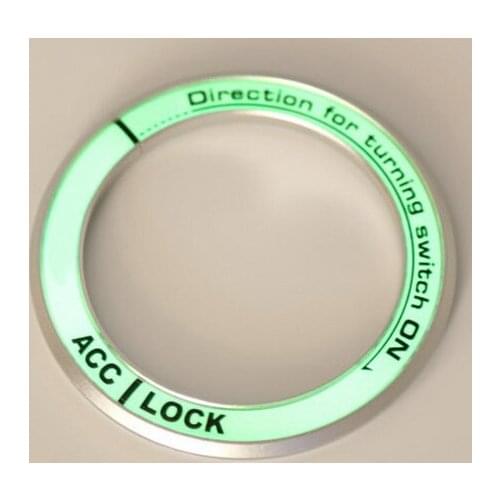 Car styling Ignition Switch cover Luminous Decoration Key Ring Sticker for F/ord f/iesta second generation