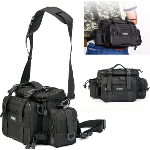Outdoor Fishing Bag Multifunctional Waterproof Oxford Cloth Waist Shoulder Messenger Fishing Tackle Reel Lure Camera Storage Bag