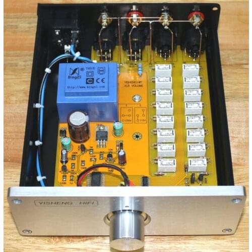 Advanced Relay Volume Controller/Balance Potentiometer/balance to unbalance/Passive(balanced) Preamp RCA to XLR knob(selective)