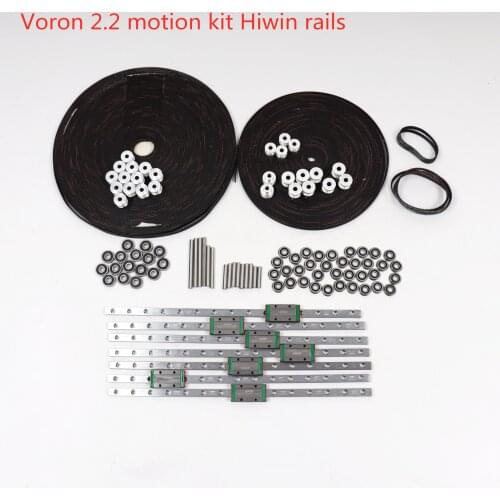 Voron 2.2 3d printer Corexy motion full parts Hiwin rails Gates GT2 LL-2GT Belt 2GT 16/20T pulley 110/188 Shaft bearing