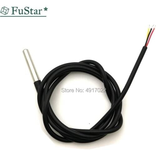 1pcs 1M / 2M DS18B20 DS18S20 10K 1% 3950 Waterproof Digital Temperature Sensor Probe NTC Thermistor Thermal Cable Hot