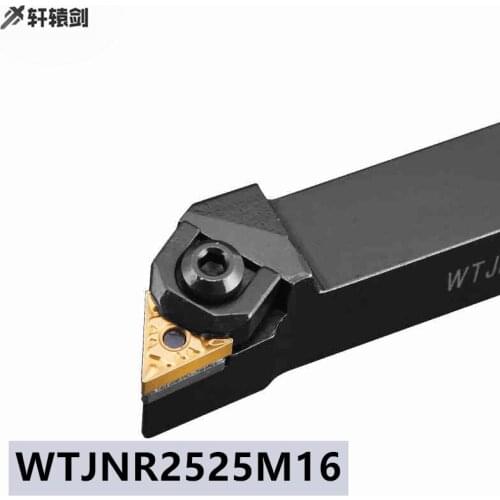 1PC WTJNR 2525M16 WTJNL2525M16 External Turning Tool Holder TNMG1604 Carbide Insert Lathe Cutting Triangular