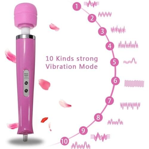 HEYIYI 10 Speed Vibrator Sex Toys For Adults Product Magic Wand G-spot stimulation Massager Wired Personal Vagina for women