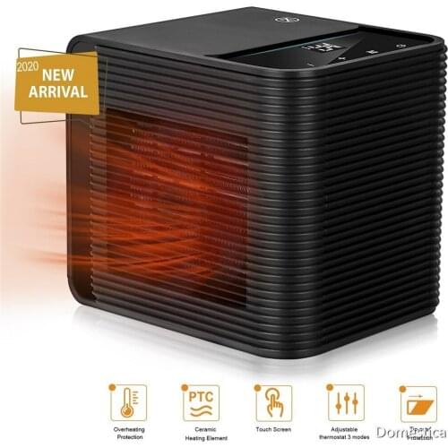 2000W High-Power Heater With Touch Mini Desktop Heater Health Heater Low Noise Warm Air Blower Home Electric Heating Fan