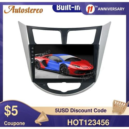 For Hyundai Solaris accent Verna i25 Android 10.0 64GB Full Touch Car Stereo Head Unit Video Multimedia Player No DVD Player