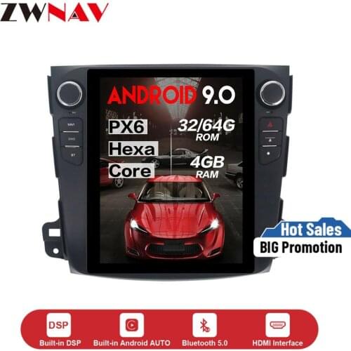 Vertical screen Tesla style Android 9.0 Car dvd player GPS Navi unit For Mitsubishi Outlander 2006-2011 stereo multimedia radio