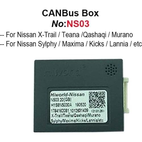 Car Stereo Android Radio CANbus Box Decoder Adapter For Nissan X-Trail Teana Qashaqi Murano Sylphy Maxima Kicks Lannia