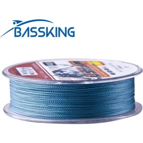 BASSKIN 100m 0.4-8# 4 Strands Braided PE Fishing Line 12-80lb Linha De Pesca Smooth Strong Multifilament Line Peche Fishing Wire