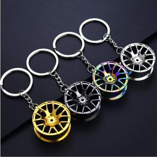 Keychain Car Wheel Keychain Creative Key Pendant Car wheel key ring Gift Crafts car Accessories
