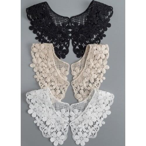 2021Flower Neckline Collar Lace Applique For Apparel Sewing Decor Textiles For Skirts Dress Scrapbooking DIY Crafts And Supplies