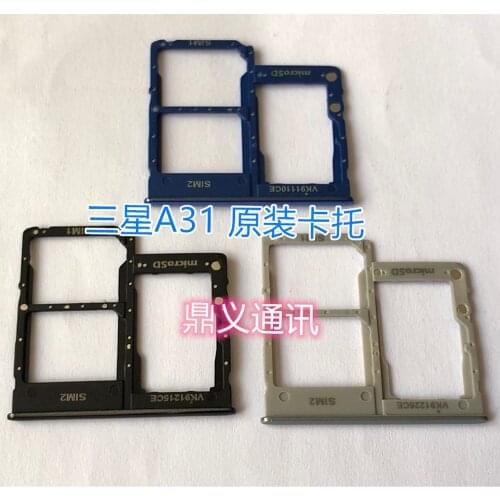 Sim Tray Holder For Samsung Galaxy A31 A315F A315G A315N A315 SIM Card Tray Slot Holder Adapter Socket Repair Parts