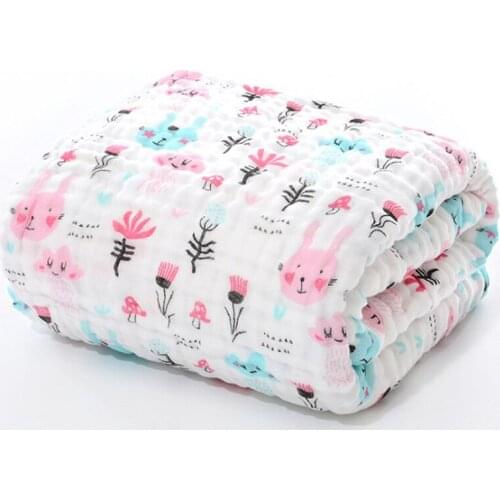 Baby Bath Towel Muslin Cloth Kids Bathrobe Child Blanket Wrap for Newborn Infant Toddler Boys Girls Gauze Cotton 105*105cm