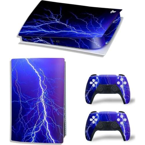 For PS5 Digital Viny Decal Sticker Console + 2 Controller Skin Sticker For Sony Playstation 5 Game Accessories