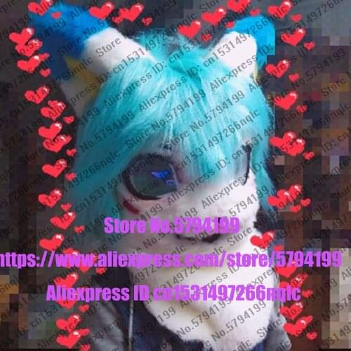 Customized Available REAL PHOTO dx008 head CAT full sets husky dog Suit fursuit Costume fox Party Carnival Gift