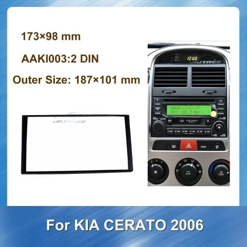 Car Radio Fascia Panel Dash Mount Kit for KIA CERATO 2006 With Emergency Light Board Dvd Frame Panel Dash Mount Installation
