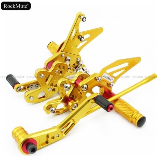 Motorcycle Rearsets For Suzuki GSX-R 600/750 GSXR600 GSXR750 2018-2019 Adjustable Footrest Shift Lever Brake Pedal Foot Pegs Set