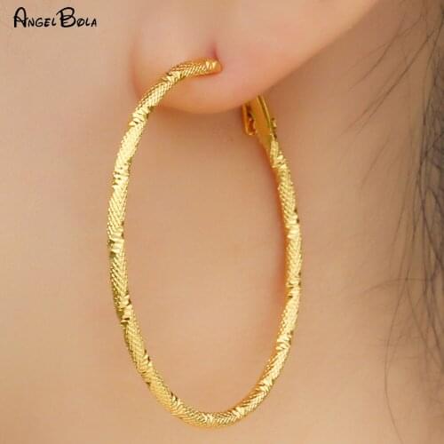 Muslim Islamic New Circle Fashion Female Charm Earrings High-end Jewelry Exquisite Earrings Wedding Party Holiday Gifts