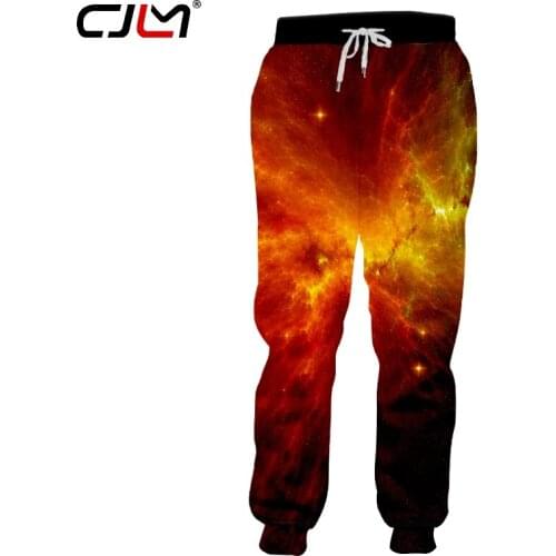 CJLM Mens Hot Sale Winter Sweatpants 3D Printed Colorful Starry Sky Casual Creative Design Man Oversized Pants 5XL