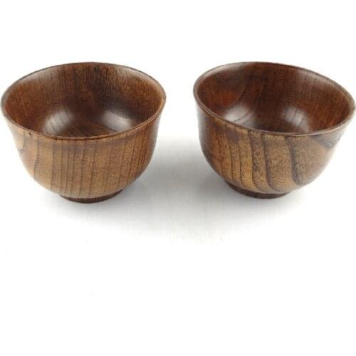 Natural environmental protection tableware manufacturers selling wooden exquisite wooden bowl of jujube wooden bowl for babies